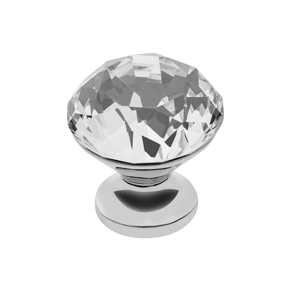 Изображение товара Ручка-кнопка GTV с кристаллом, хром, 30х30х30 мм