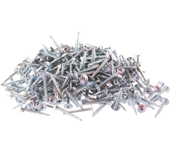 Изображение товара Саморез с прессшайбой Качественный крепеж 4,2х32 сверло 320 шт 0500349 КЧ