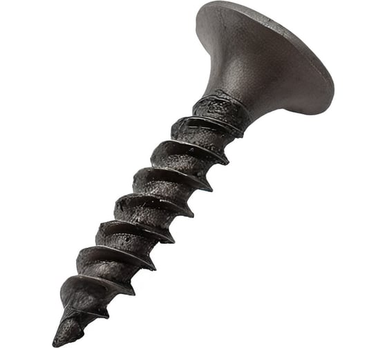 Изображение товара Саморез Качественный крепеж 3,5х19 потай, частая резьба, оксид 1100 шт 0500389 КЧ