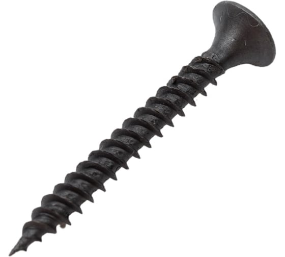 Изображение товара Саморез Качественный крепеж 3,5х32 потай, частая резьба, оксид 500 шт 0500393 КЧ