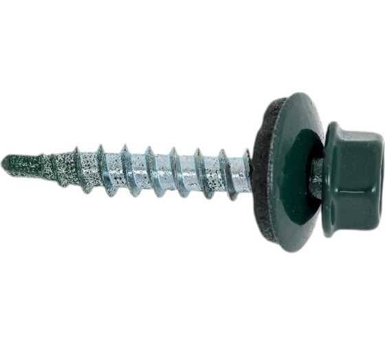 Изображение товара Кровельный саморез Качественный крепеж зеленый мох 4,8х29 290 шт 1000103 КЧ