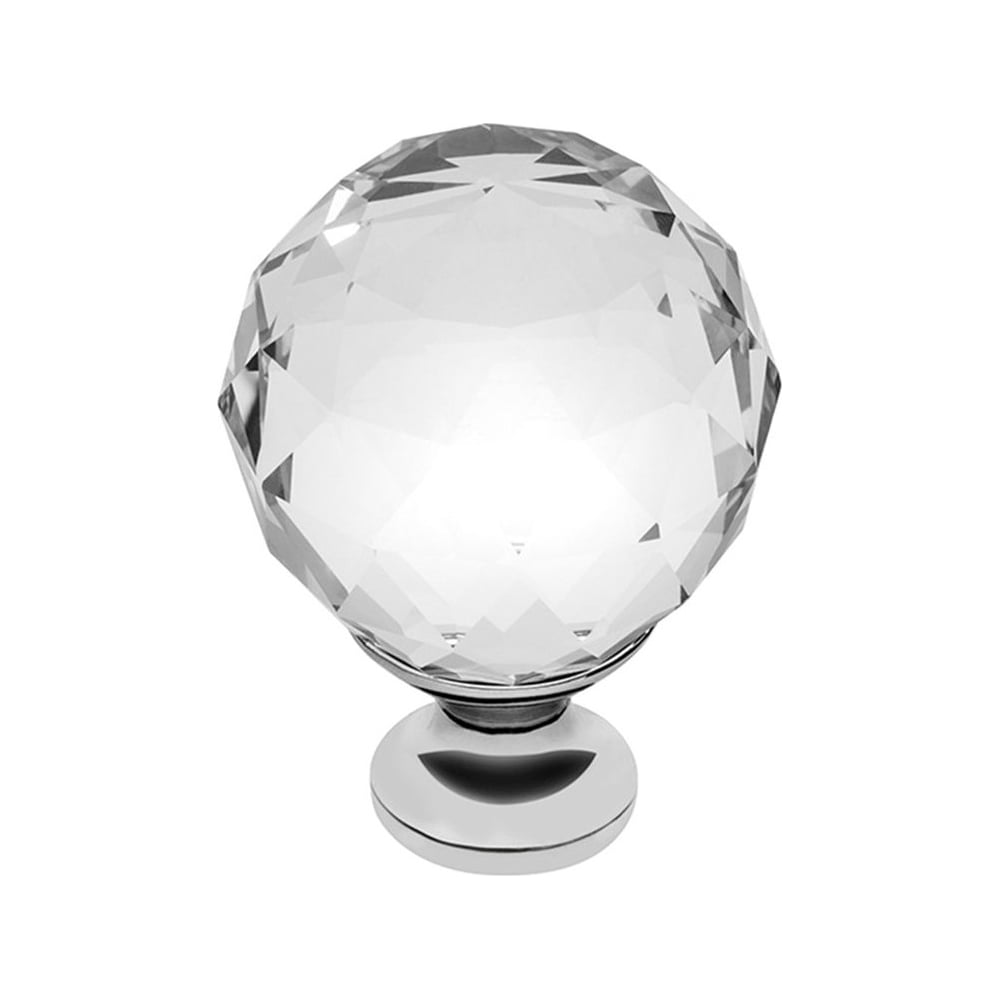 Изображение товара Ручка-кнопка GTV с кристаллом хром 40х55 мм для мебели