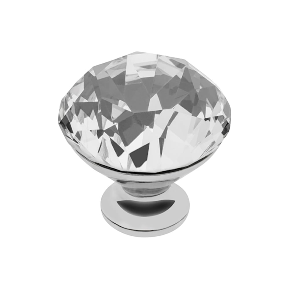 Изображение товара Ручка-кнопка GTV с кристаллом хром 40х40 мм для мебели