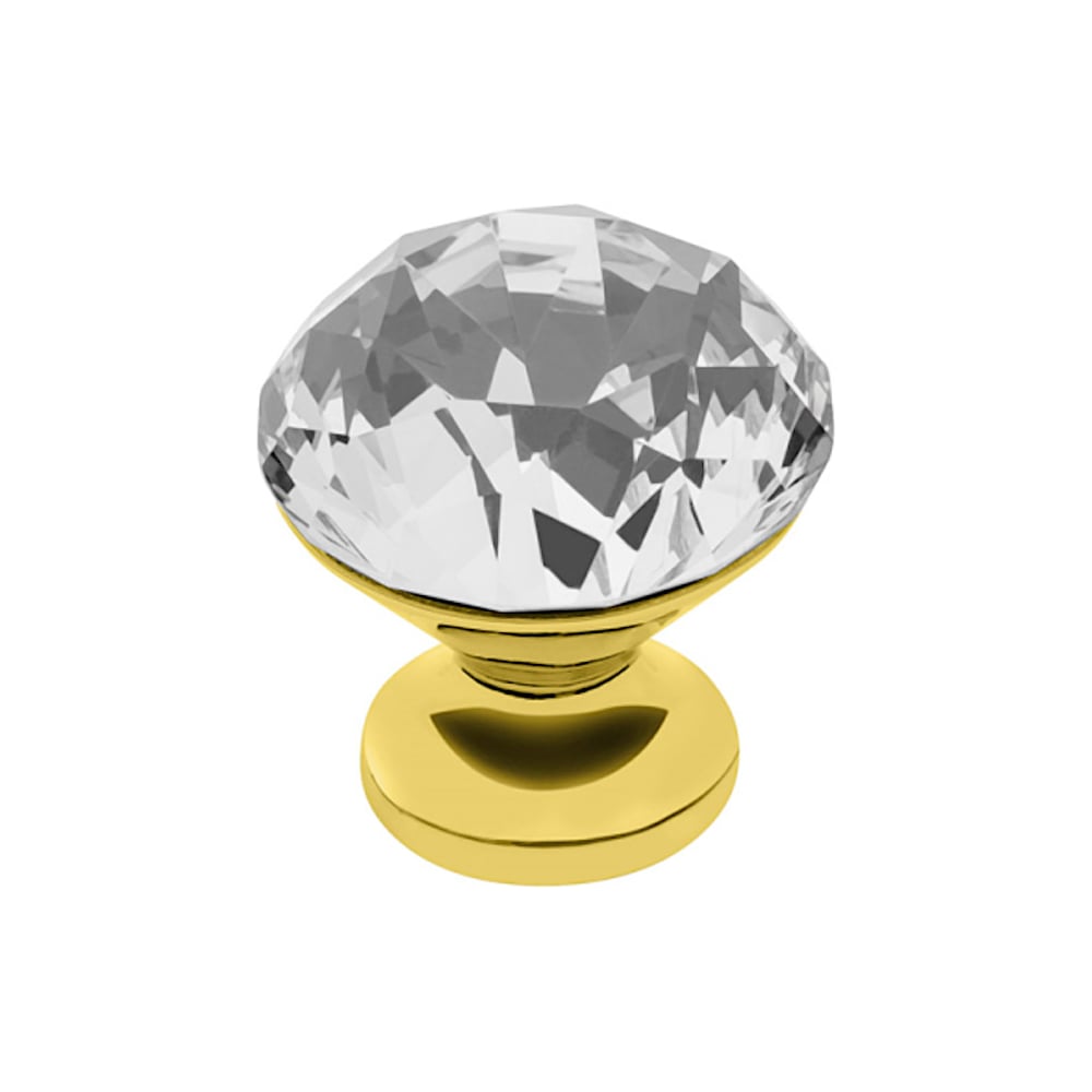 Изображение товара Ручка-кнопка GTV с кристаллом в золоте для корпусной мебели