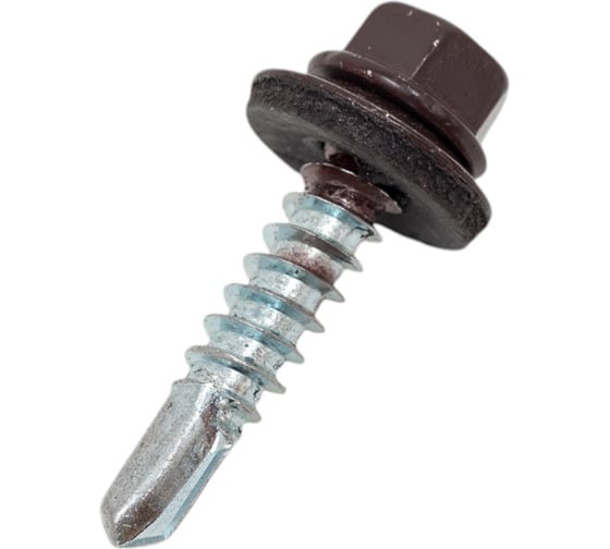 Изображение товара Кровельный саморез Качественный крепеж коричневый 5,5х25 250 шт 1000125 КЧ