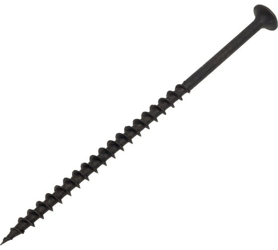 Изображение товара Саморез Качественный крепеж 4,8х 89 потай, крупная резьба, оксид 320 шт 1000379 КЧ