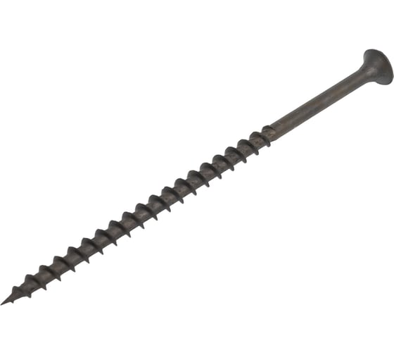 Изображение товара Саморез Качественный крепеж 4,8х 95 потай, крупная резьба, оксид 270 шт 1000381 КЧ