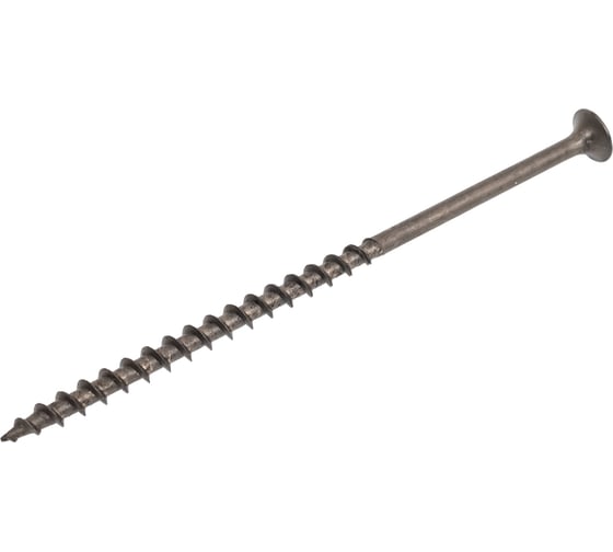 Изображение товара Саморез Качественный крепеж 4,8х102 потай, крупная резьба, оксид 260 шт 1000383 КЧ