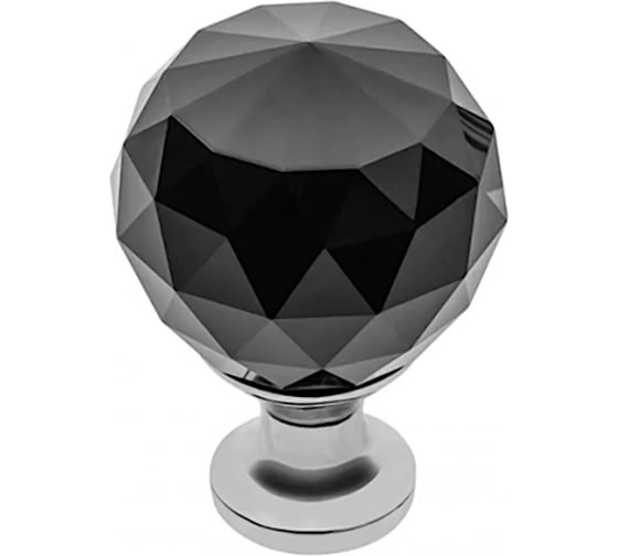 Изображение товара Ручка-кнопка GTV хром, черный кристалл GZ-CRPA30-A1