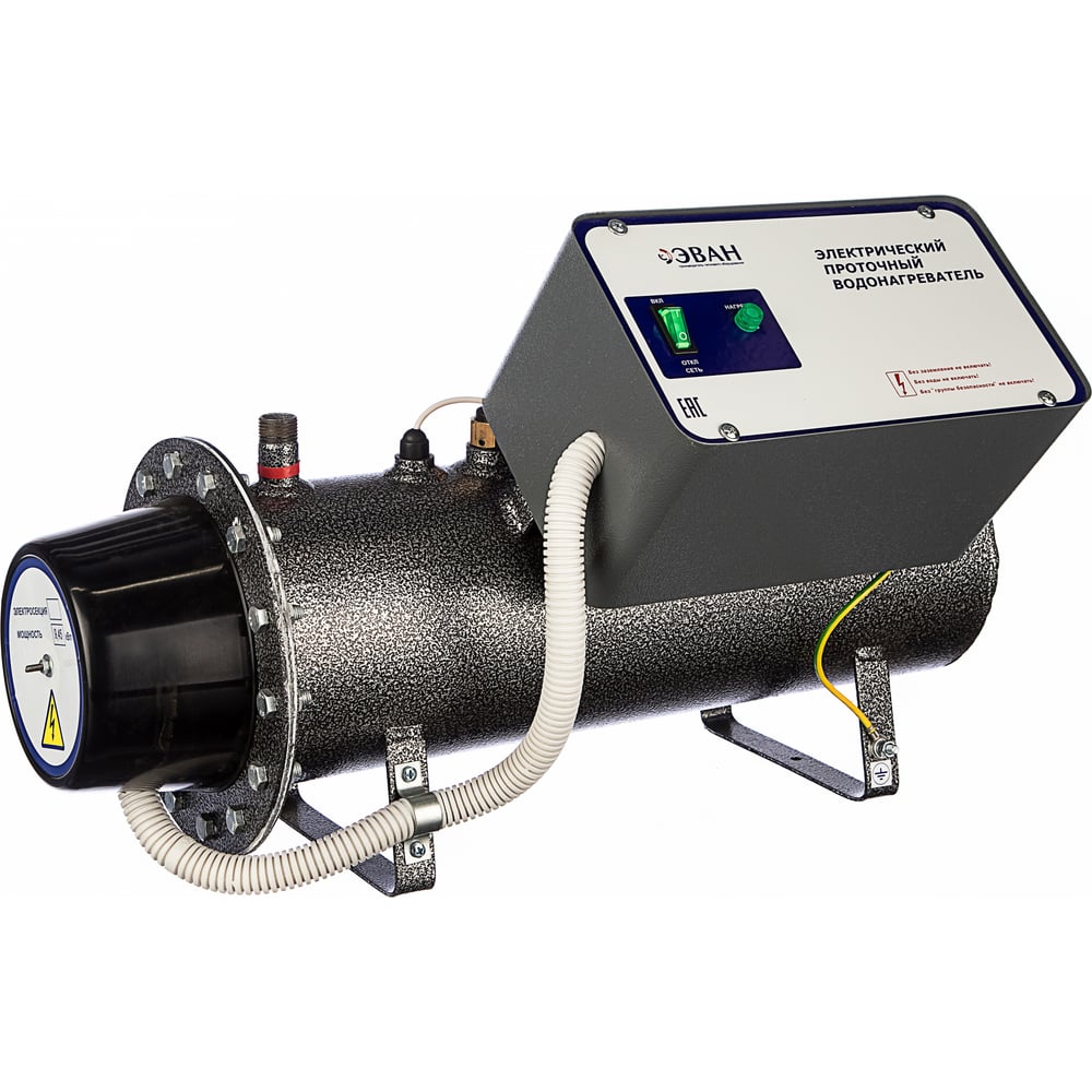 Изображение товара Электрический проточный водонагреватель ЭВАН ЭПВН-9,45 70°C Изображение товара Электрический проточный водонагреватель ЭВАН ЭПВН-9,45 70°C