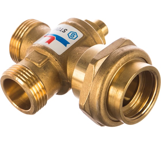 Изображение товара Термостатический смесительный клапан (G 1 1/2"M; G 1 1/2"F; G 1"M; 60°C) STOUT SVM-0050-326006