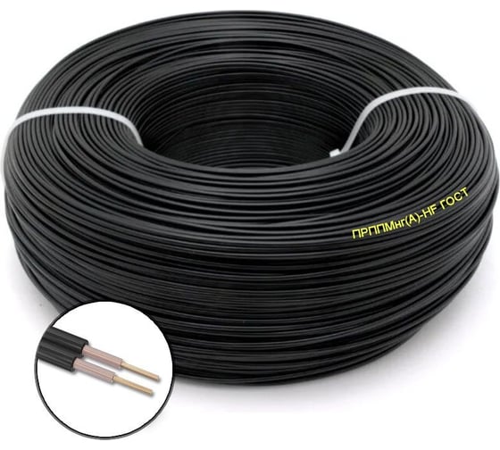 Изображение товара Провод телефонной связи ПРОВОДНИК ПРППМнг(A)-HF 2x0.9 мм2, 100м OZ296899L100