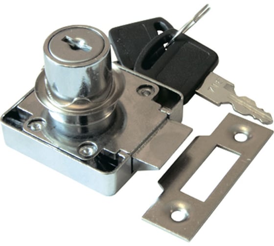 Изображение товара Врезной замок Mebax автомат, хром 00-00002658