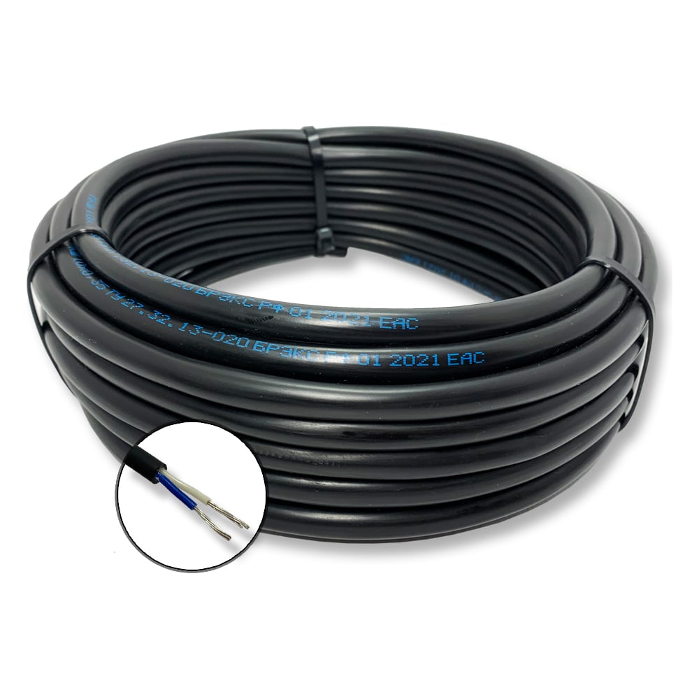Монтажный кабель ПРОВОДНИК OZ48626L30 мкш 2x0.75 мм2, 30м - фото 1