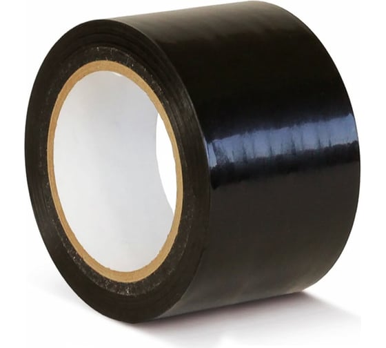 Изображение товара Лента для разметки самоклеящаяся Vell длина 33 м, ширина 100 мм, черная, 0,15 мм, ПВХ (Standart) 331514