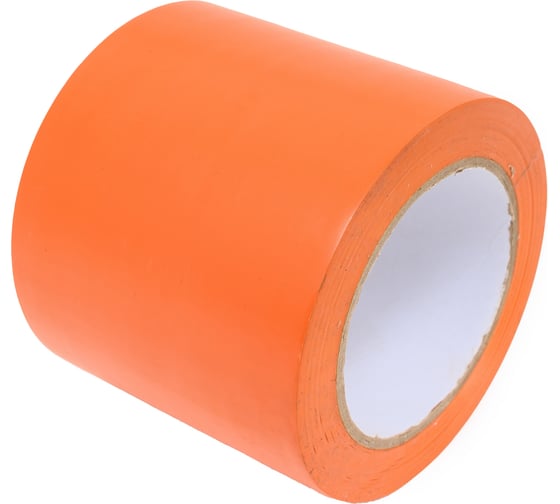 Изображение товара Лента для разметки самоклеящаяся Vell длина 33 м, ширина 100 мм, оранжевая, 0,15 мм, ПВХ (Standart) 331502