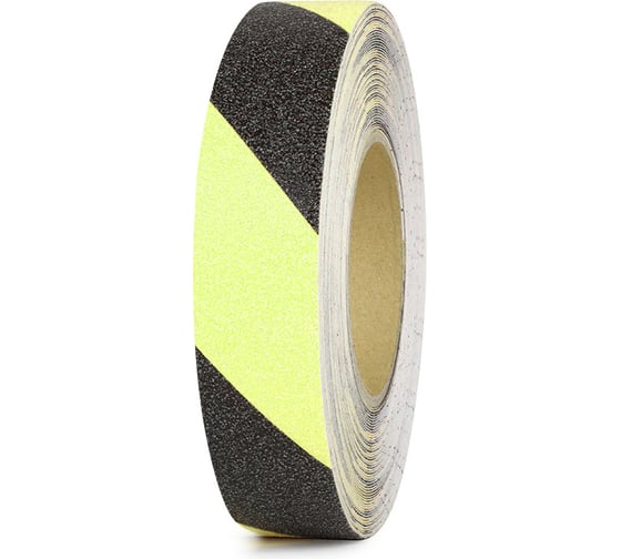 Изображение товара Универсальная противоскользящая лента Vell, черно-зеленый, фотолюминесцентная (25 мм х 18,3 м) 991680