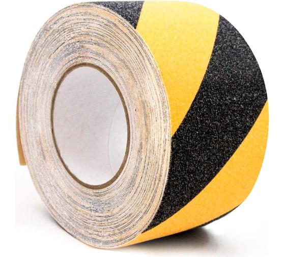 Изображение товара Универсальная противоскользящая лента Vell, желто-черная (75 мм х 18,3 м) 1350956
