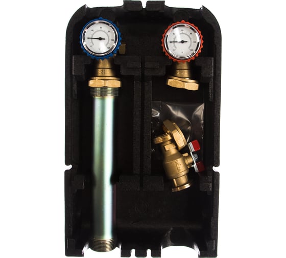 Изображение товара Насосная группа с прямым контуром (1", без насоса в теплоизоляции, DN 25) STOUT SDG-0001-002501