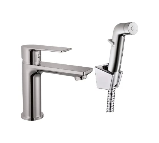 Изображение товара Смеситель для раковины Haiba с гигиеническим душем, хром HB12505