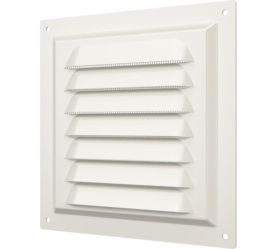Изображение товара Решетка вентиляционная стальная с сеткой (150x150 мм; слоновая кость) ERA 1515МЭ 89-049