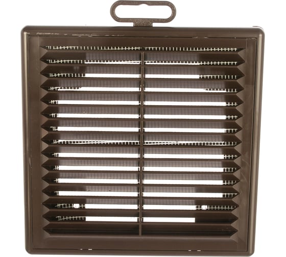 Изображение товара Решетка с рамкой (150х150 мм, коричневая) ERA 1515Р 86-628