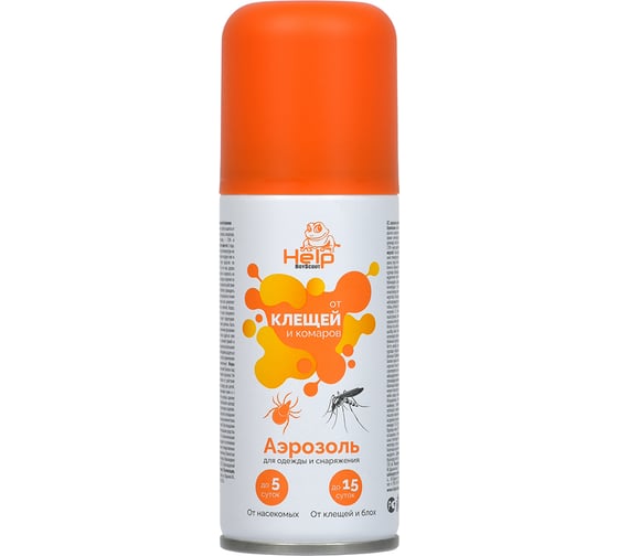 Изображение товара Репеллентный аэрозоль от клещей и комаров HELP 75 мл 80221