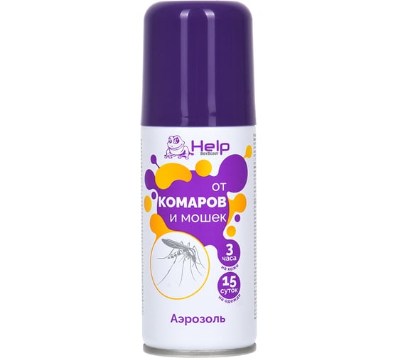 Изображение товара Репеллентный аэрозоль от комаров и мошек HELP 75 мл 80220