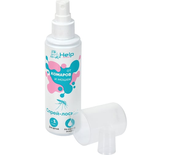 Изображение товара Детский репеллентный спрей-лосьон от комаров и мошек HELP 125 мл 80522