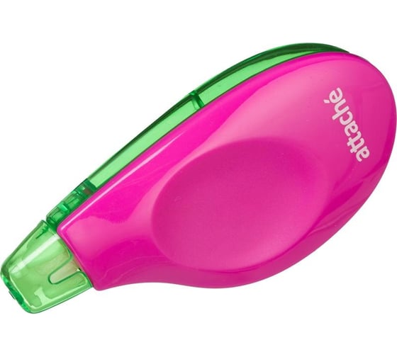 Изображение товара Корректирующая лента Attache неон, 5 мм x 6 м, розово-зеленая, блистер 1578483