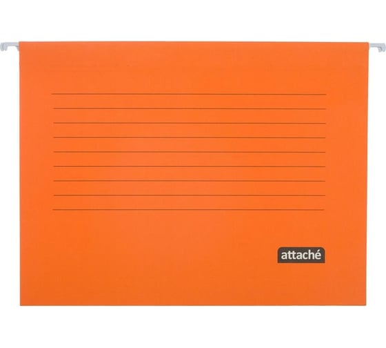 Изображение товара Подвесная папка Attache, А4, картон, оранжевый, до 200 листов, 5 шт. 1574409