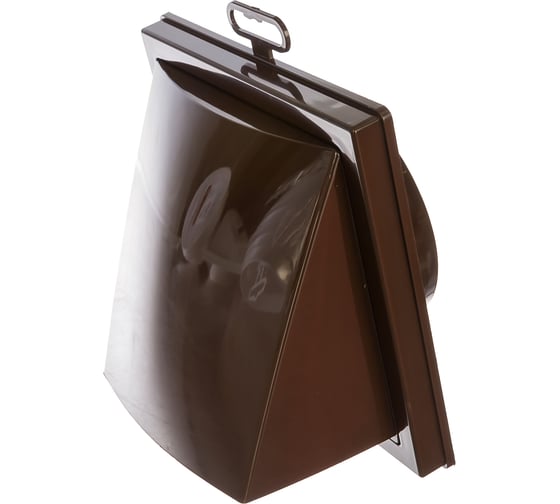 Изображение товара Выход стенной с обратным клапаном (150х150 мм, фланец 100 мм, коричневый) ERA 1515К10ФВ 87-326