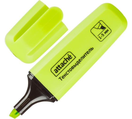 Изображение товара Маркер текстовыделитель Attache palette, 1-5 мм, желтый 1591145