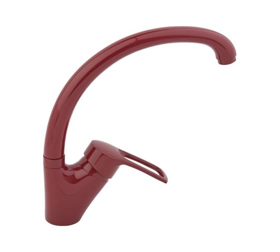 Изображение товара Смеситель для кухни ARCO DA VELLA 40 мм, ручка боковая, с гайкой, глянец бордовый А40(1)01В 04882