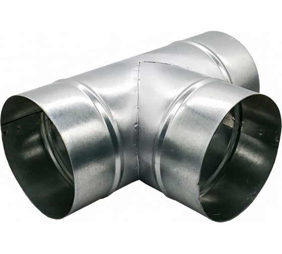 Изображение товара Тройник для круглых воздуховодов 200/100/200 мм, оцинкованная сталь ООО Вентмаркет T200х100х200