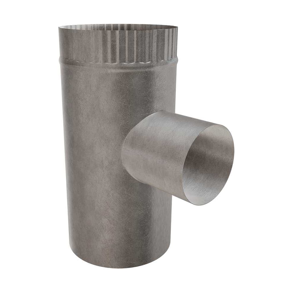 Изображение товара Тройник для круглых воздуховодов 160/100/160 мм из оцинкованной стали Вентмаркет T160х100х160