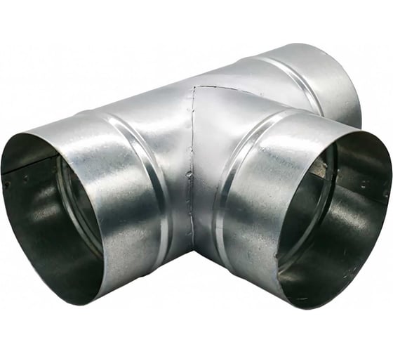 Изображение товара Тройник для круглых воздуховодов 160/100/160 мм, оцинкованная сталь ООО Вентмаркет T160х100х160