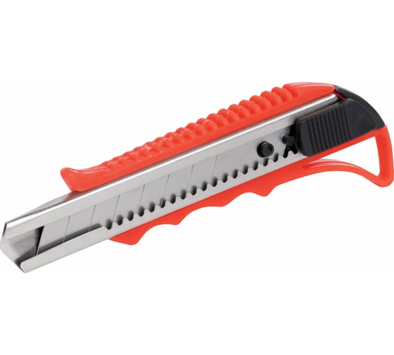 Изображение товара Нож Staff канцелярский 18 мм Profit, усиленный, металлические направляющие, автофиксатор, ассорти 237083