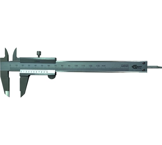 Изображение товара Штангенциркуль GRIFF ШЦ-I-125-0,05 ГОСТ 166-89 нерж. сталь, моноблок D203031