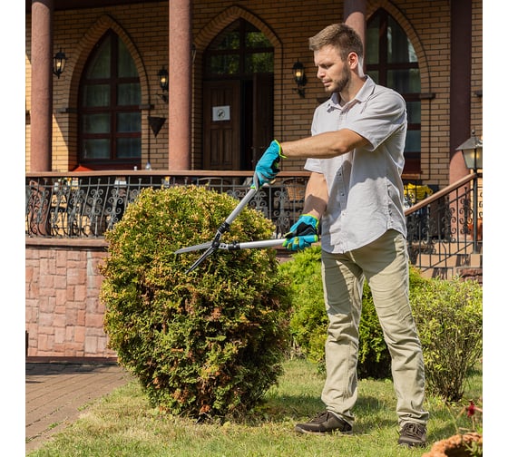 Изображение товара Кусторез PALISAD forged luxe 600 мм, кованый, алюминиевые обрезиненные рукоятки 605945