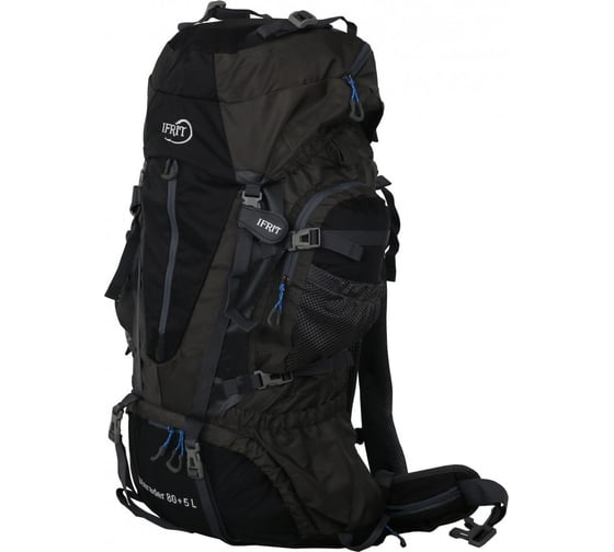 Изображение товара Туристический рюкзак Ifrit Marader полиэстер, черный, 85+5 л Р-999-80/2 Р-999-85/2 4630086589272