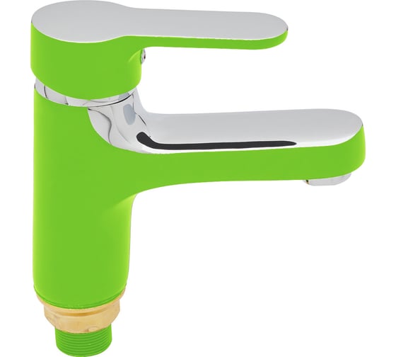 Изображение товара Смеситель для умывальника ARCO DA VELLA 40 мм, зеленый/хром A1031GR 11858