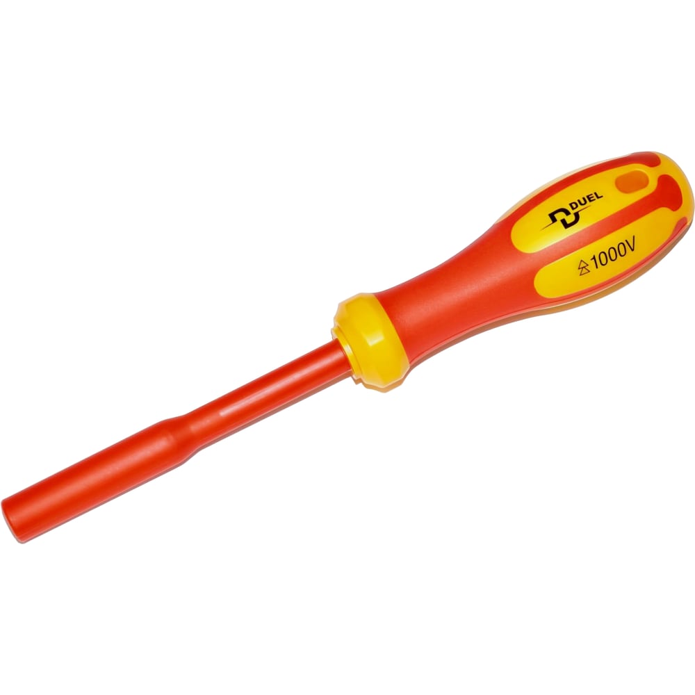 Изображение товара Диэлектрическая отвёртка DUEL 1000V магнитный держатель для бит 100x6.35мм, длина 210мм DE26/BT