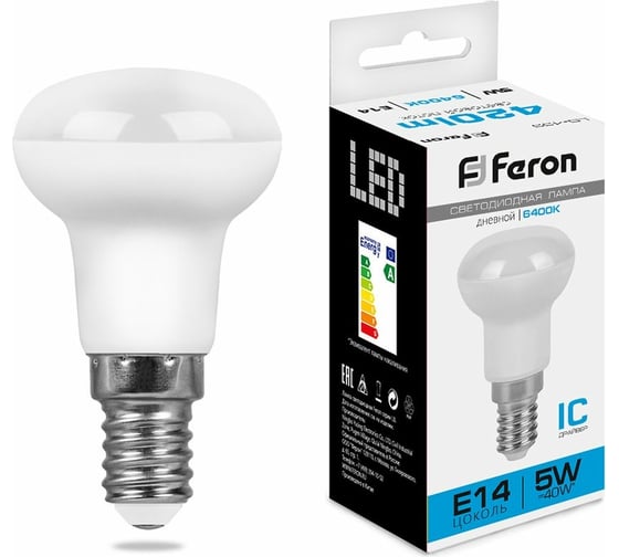 Изображение товара Светодиодная лампа FERON 5W 230V E14, 6400K, LB-439 25518