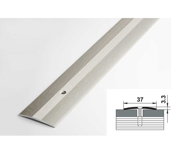 Изображение товара Порог напольный Лука пс 03.1800.052 ель дымчатая, 180 см, 37 мм УТ000076943