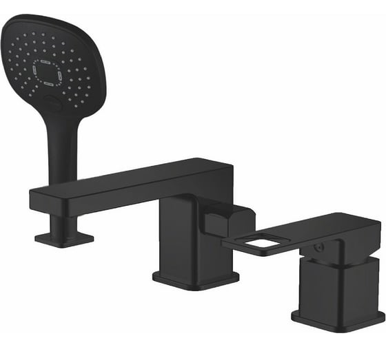 Изображение товара Смеситель на борт ванны Haiba черный HB80615-7