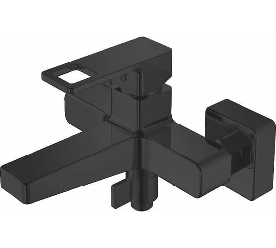 Изображение товара Смеситель для ванны Haiba с коротким изливом, черный HB60615-7