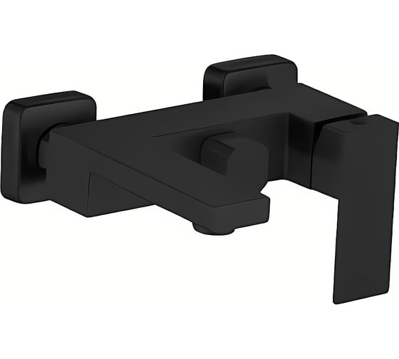 Изображение товара Смеситель для ванны Haiba с литым изливом, черный HB60803-7