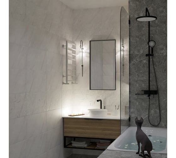 Изображение товара Облицовочная плитка Нефрит-Керамика Saboya серый, стандарт, 600x300x9 мм, 1.8 кв. м 00-00-5-18-00-06-1082