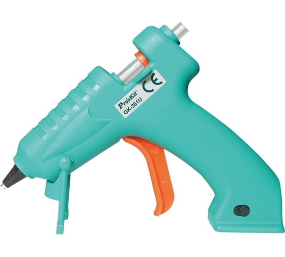 Изображение товара Клеевой пистолет ProsKit GK-361U с питанием от аккумулятора 3.6В Li-ion С00040255
